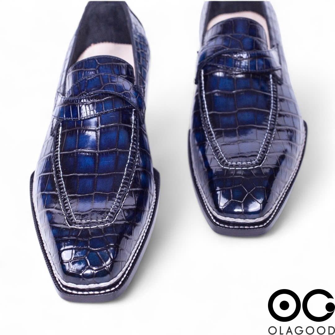 Giày da cá sấu Nile – Norwegian handmade - GNG0122S - Hình ảnh 9