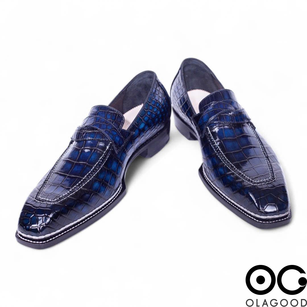 Giày da cá sấu Nile – Norwegian handmade - GNG0122S - Hình ảnh 5