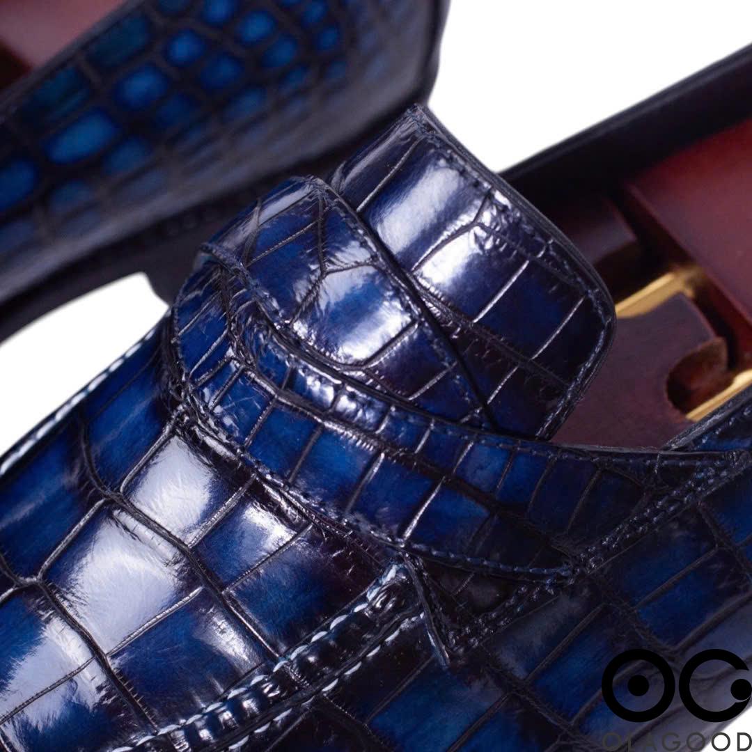 Giày da cá sấu Nile – Norwegian handmade - GNG0122S - Hình ảnh 16