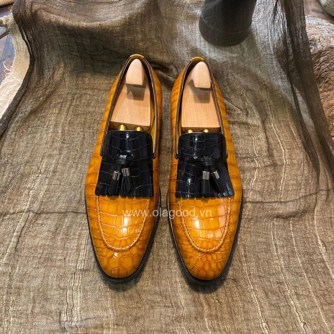 Giày goodyear handmade cá sấu nam - GGP0115S - Hình ảnh 7