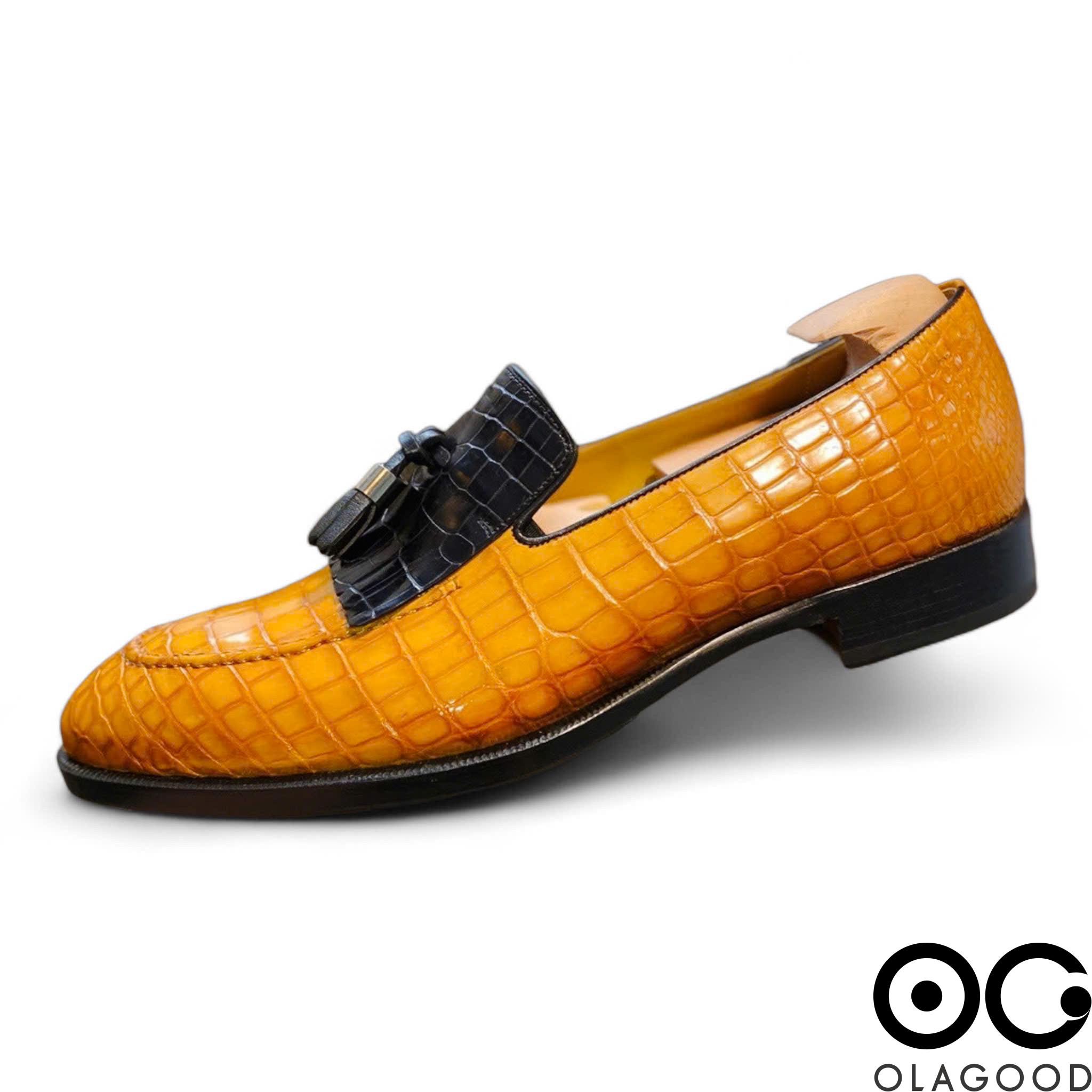 Giày goodyear handmade cá sấu nam - GGP0115S - Hình ảnh 4