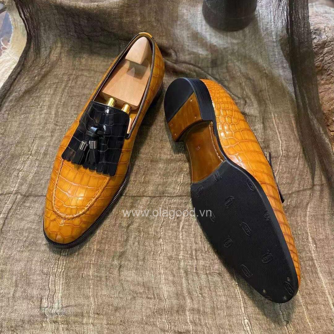 Giày goodyear handmade cá sấu nam - GGP0115S - Hình ảnh 10