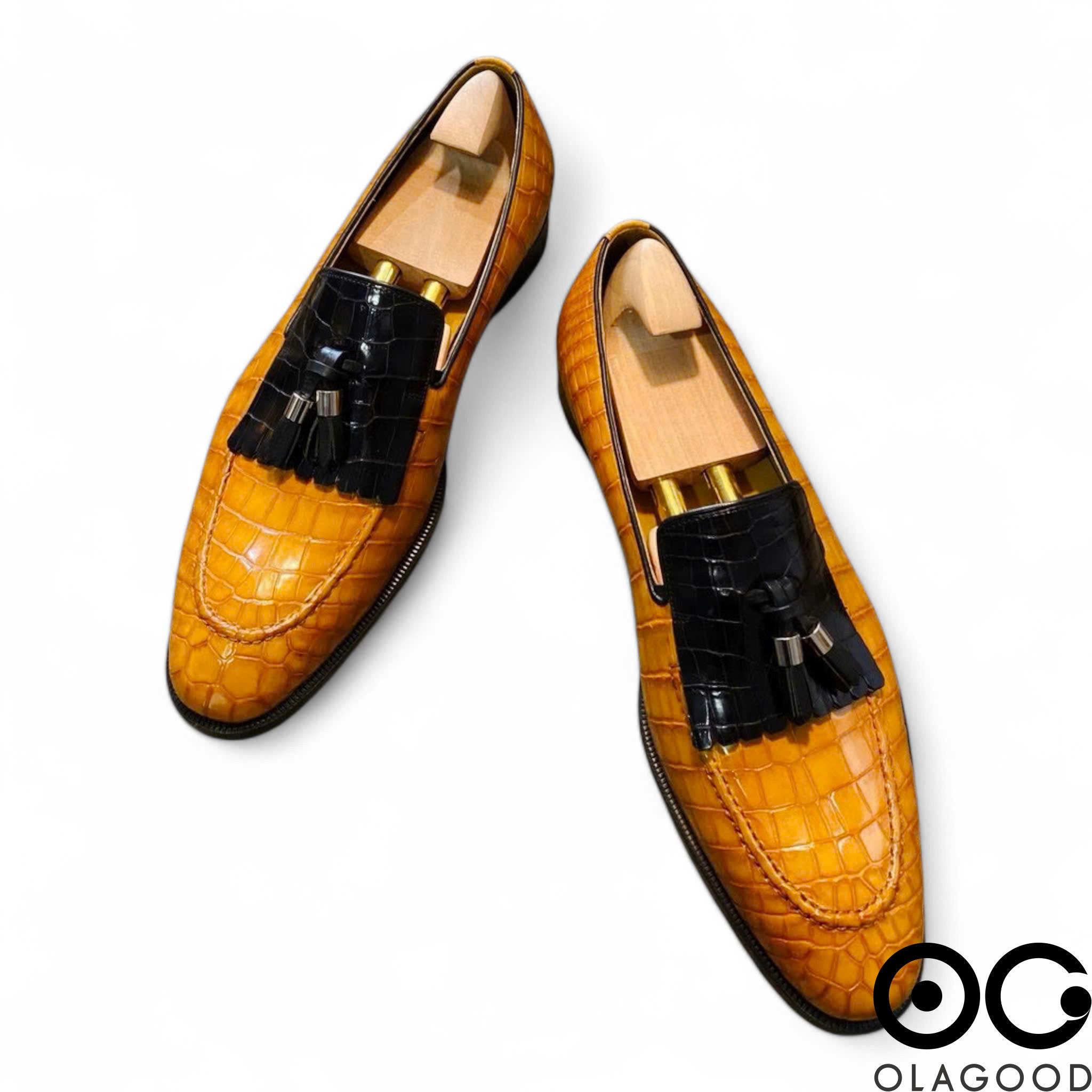 Giày goodyear handmade cá sấu nam - GGP0115S - Hình ảnh 5