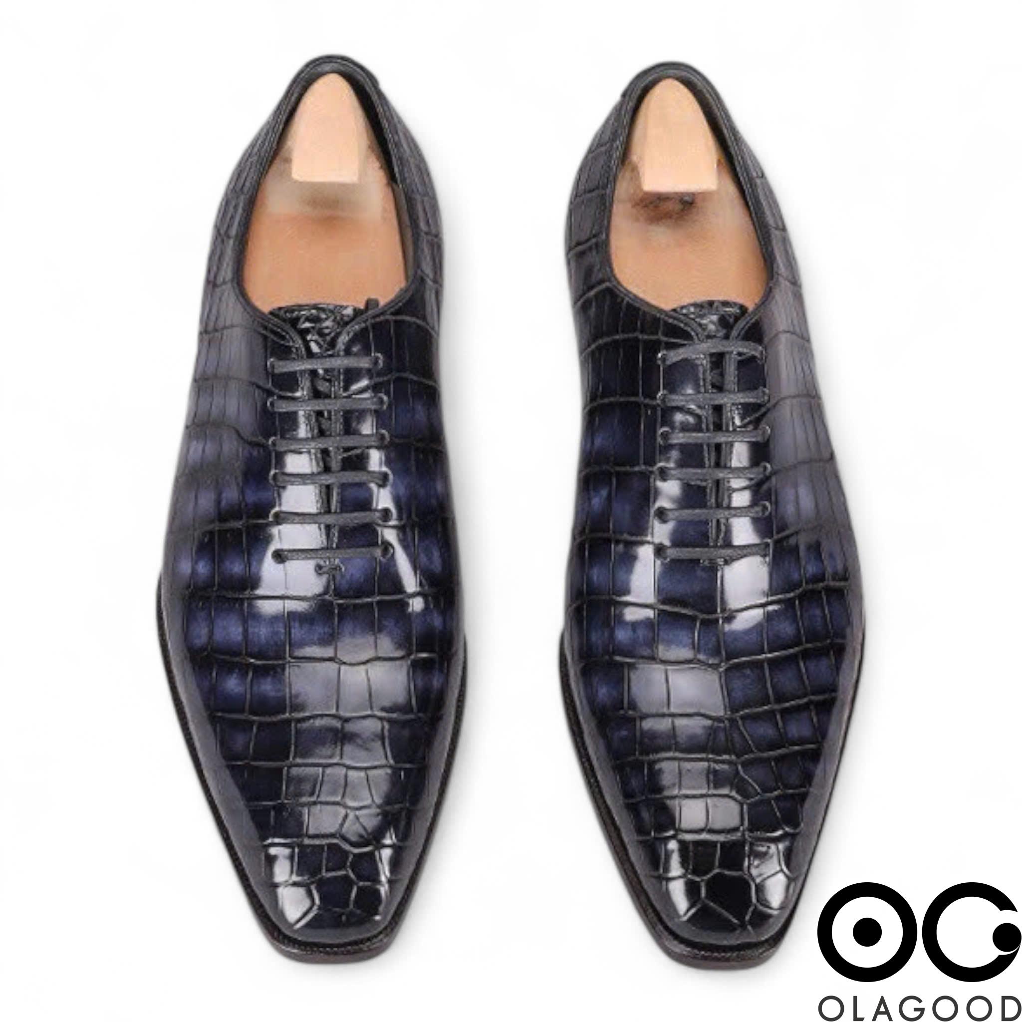 Giày handmade cá sấu nam - GGP0119S - Hình ảnh 4