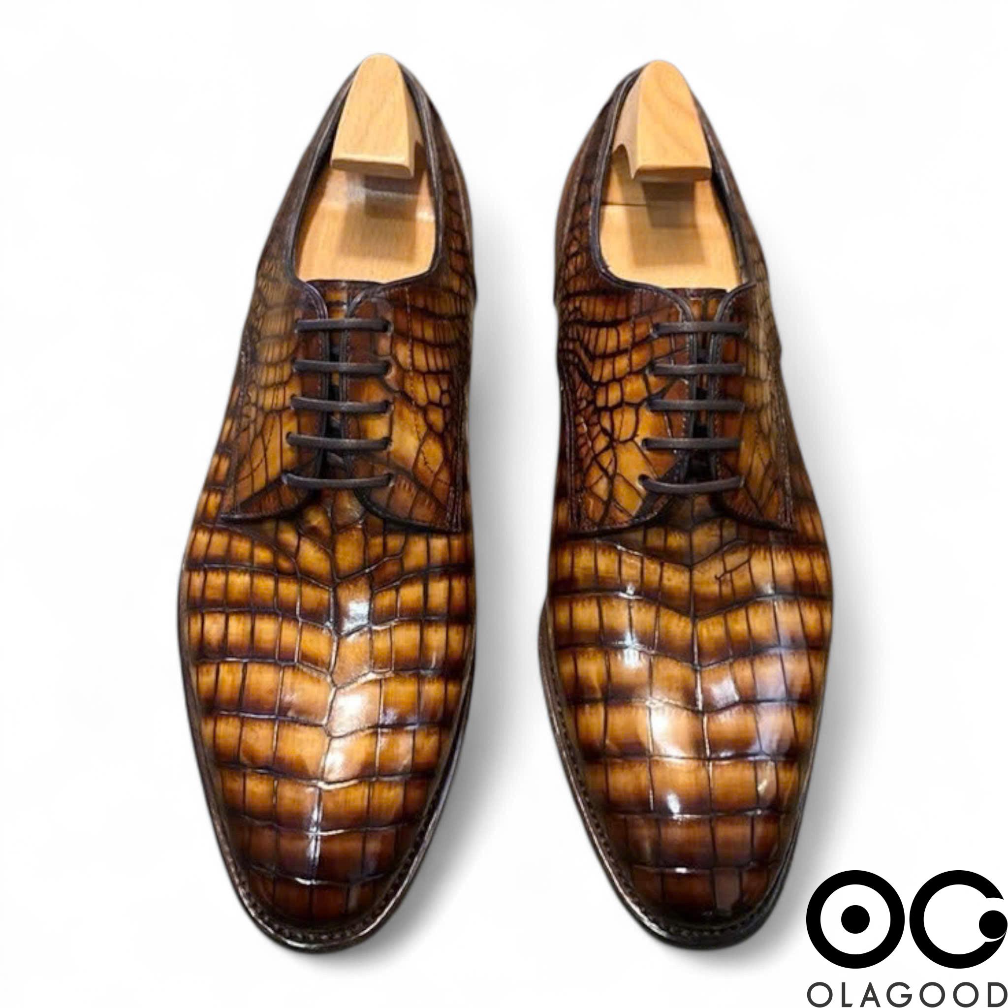 Giày handmade da cá sấu nam - GGP0117S - Hình ảnh 3
