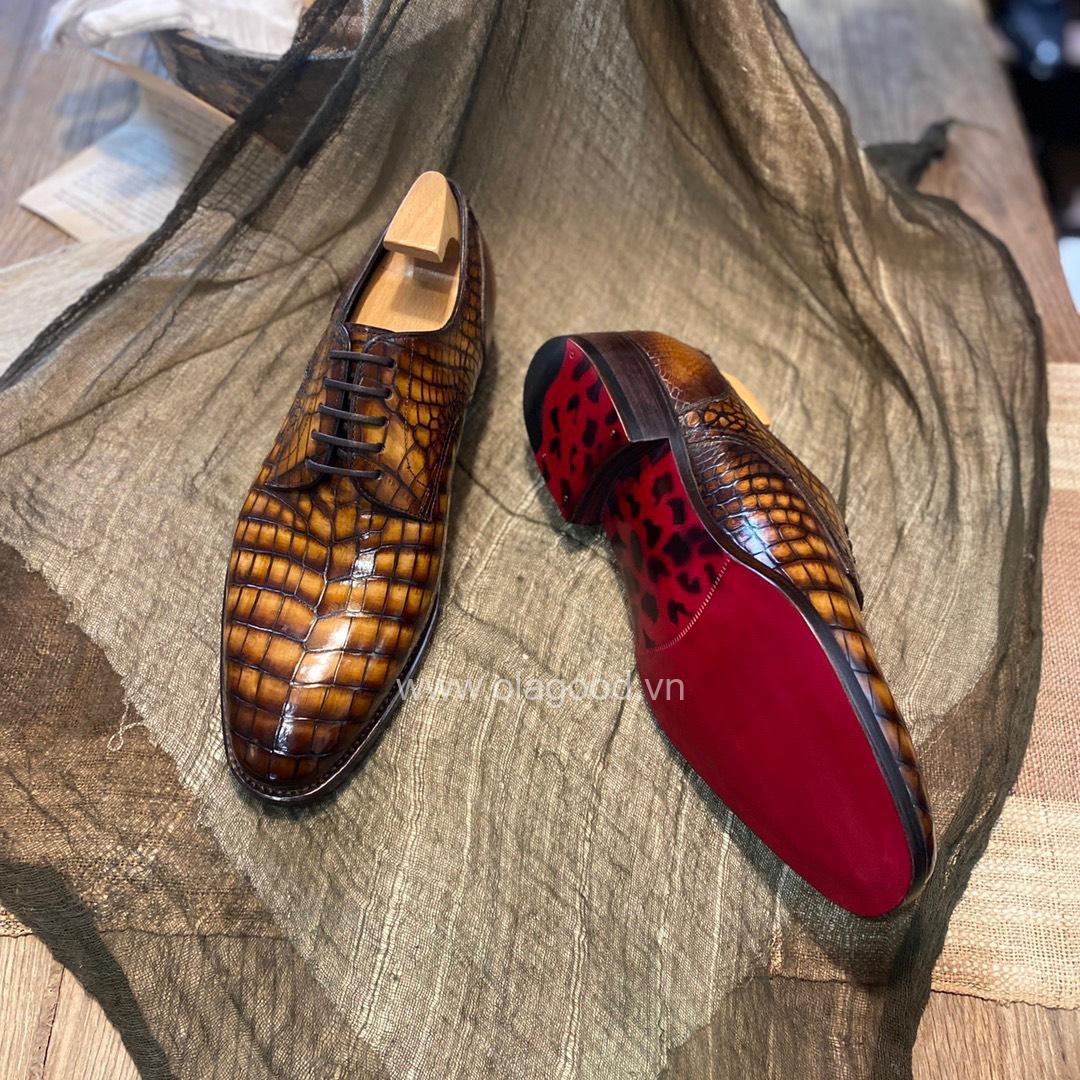 Giày handmade da cá sấu nam - GGP0117S - Hình ảnh 10