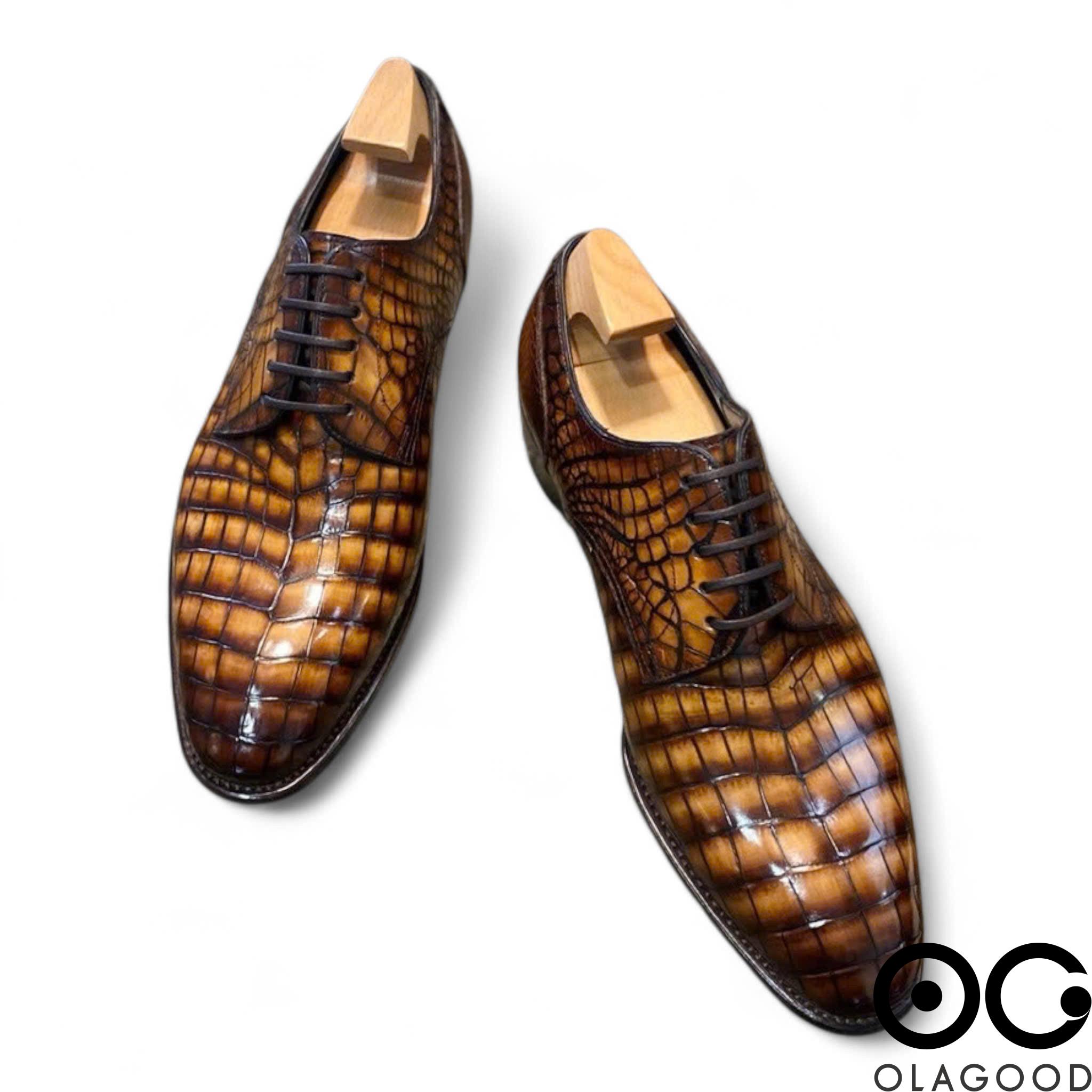 Giày handmade da cá sấu nam - GGP0117S - Hình ảnh 4