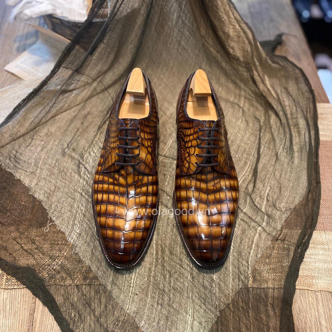 Giày handmade da cá sấu nam - GGP0117S - Hình ảnh 7