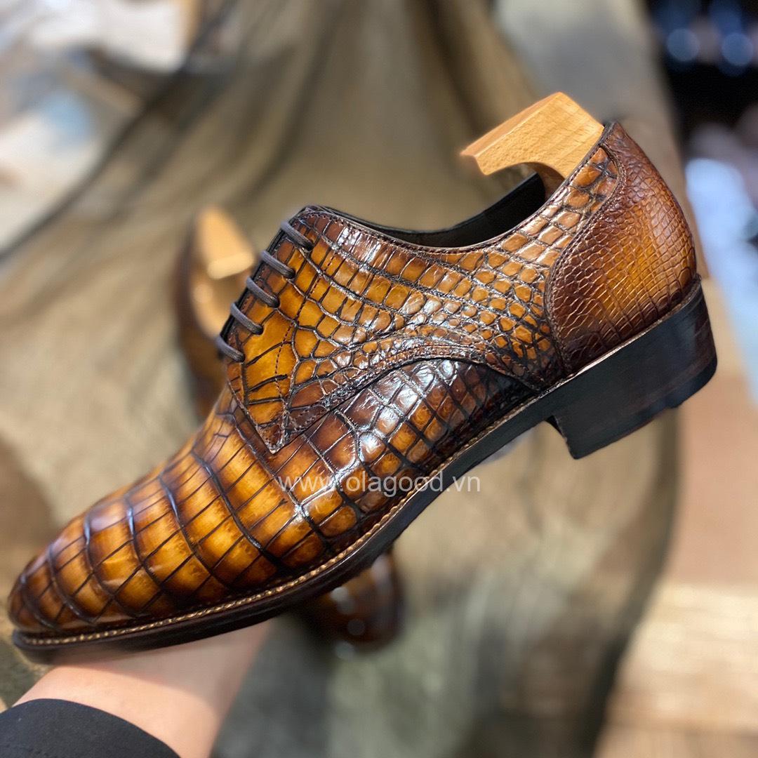 Giày handmade da cá sấu nam - GGP0117S - Hình ảnh 9
