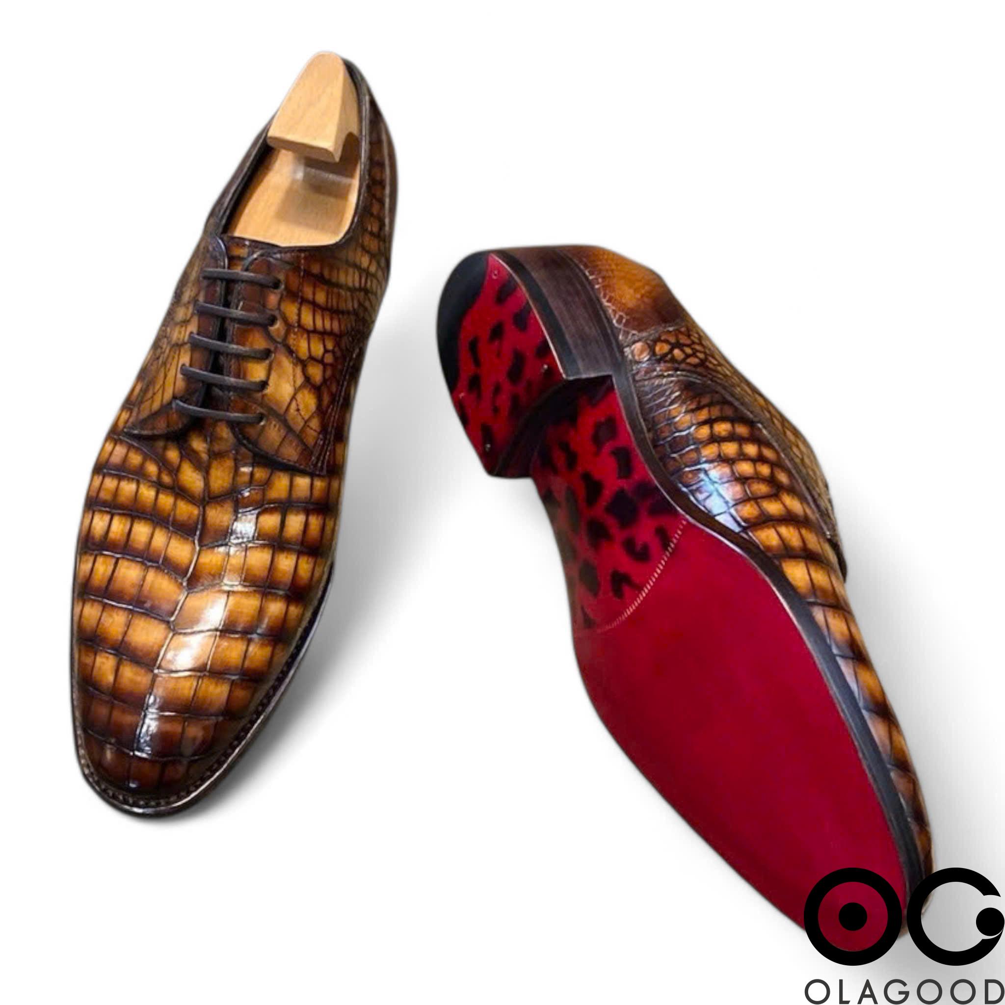 Giày handmade da cá sấu nam - GGP0117S - Hình ảnh 6