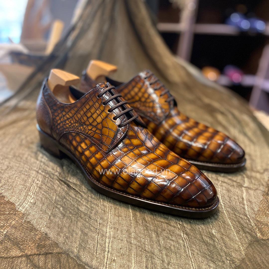 Giày handmade da cá sấu nam - GGP0117S - Hình ảnh 8