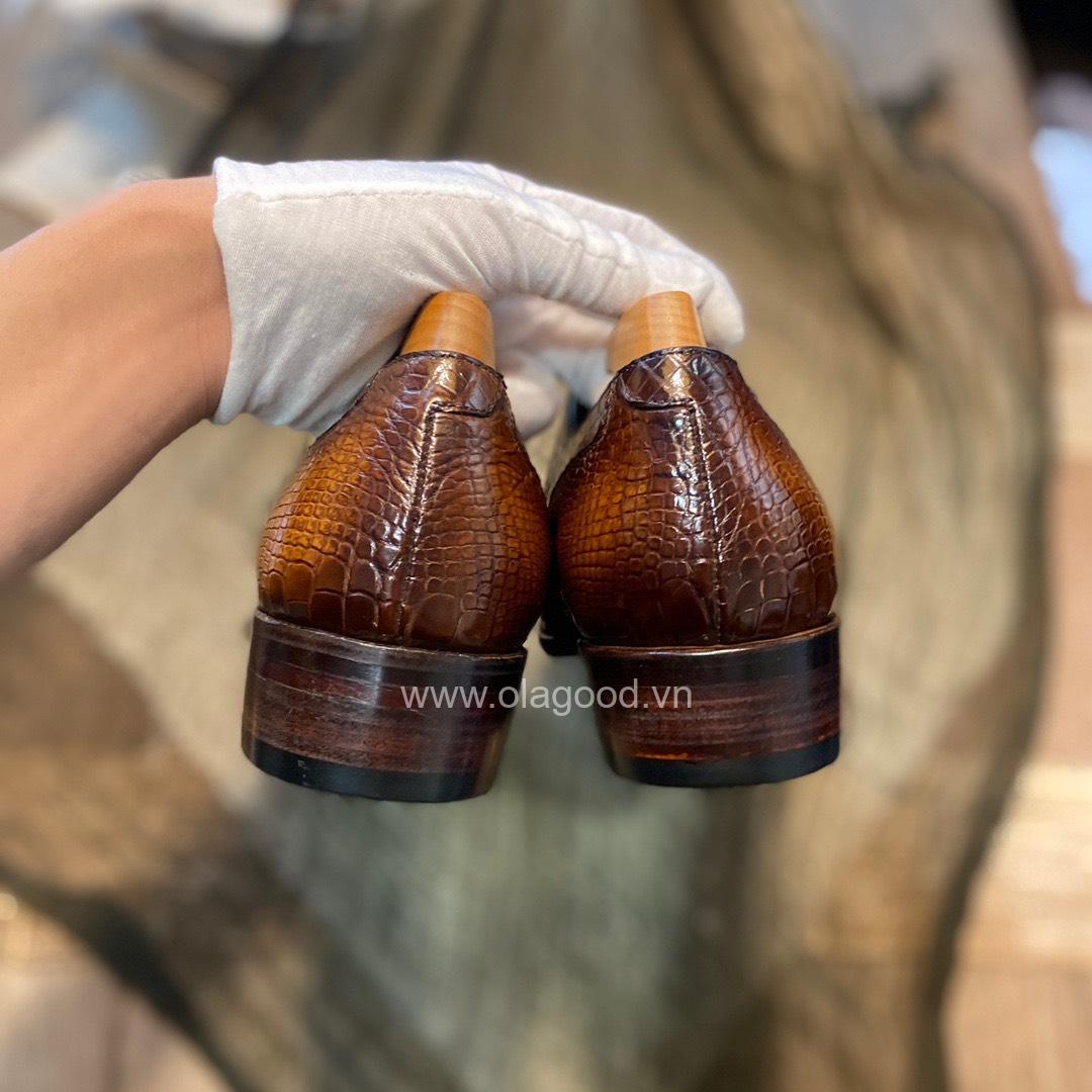 Giày handmade da cá sấu nam - GGP0117S - Hình ảnh 11
