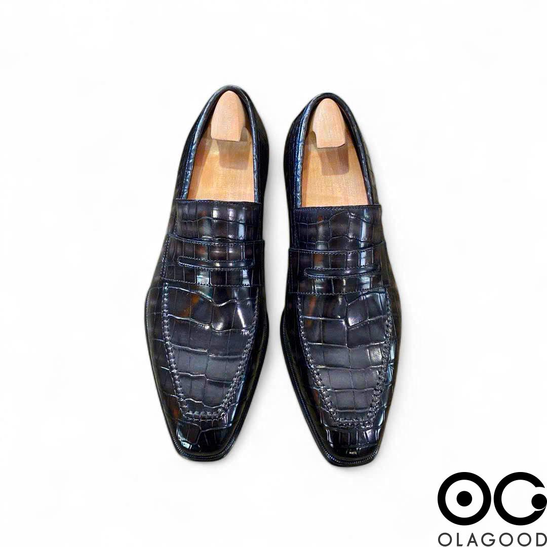 Giày nam cá sấu – Goodyear handmade - GGP0126S - Hình ảnh 3