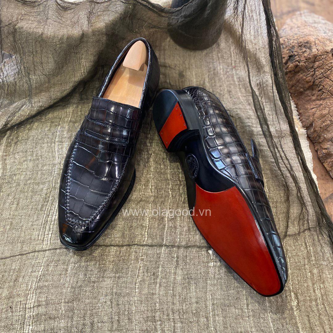 Giày nam cá sấu – Goodyear handmade - GGP0126S - Hình ảnh 11