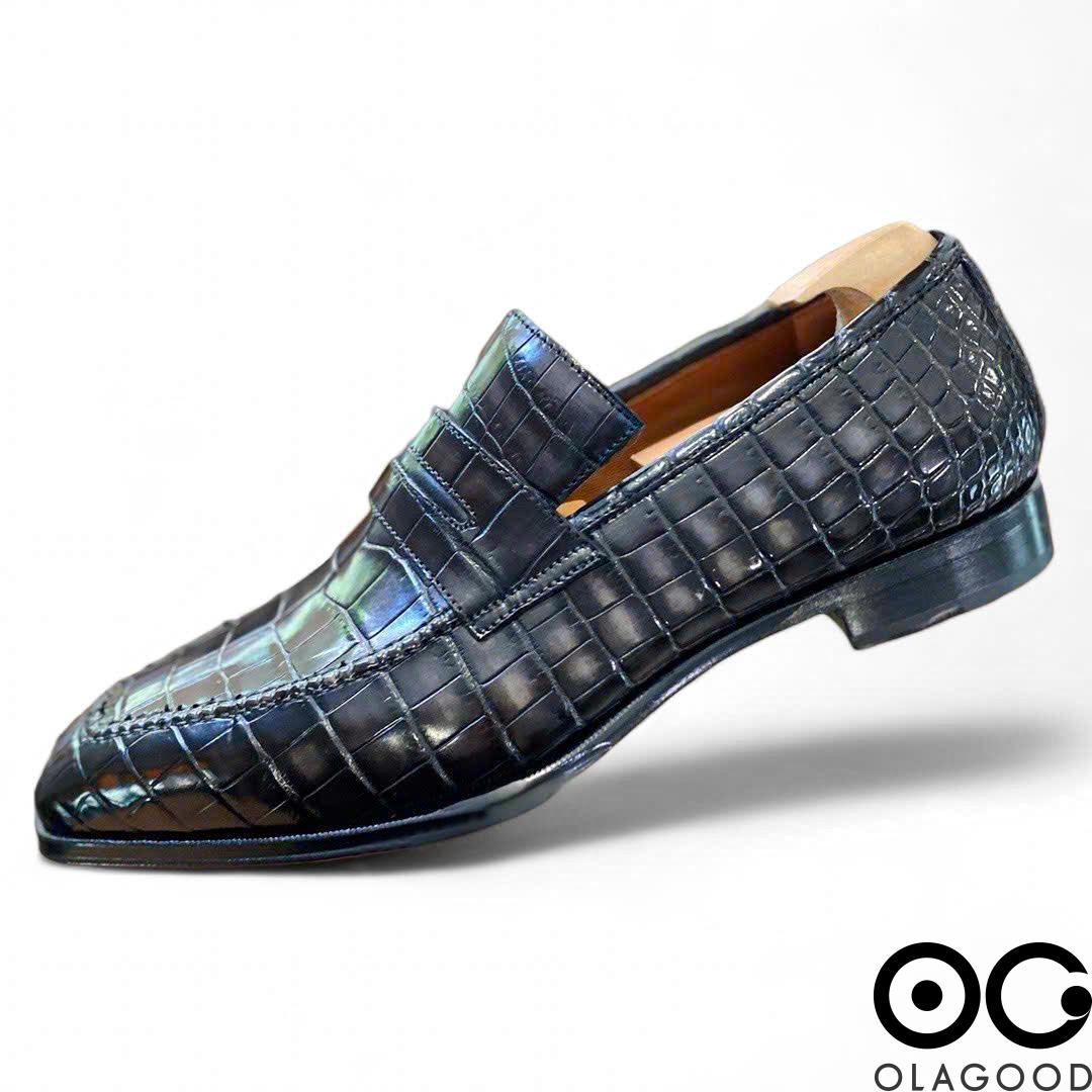 Giày nam cá sấu – Goodyear handmade - GGP0126S - Hình ảnh 5
