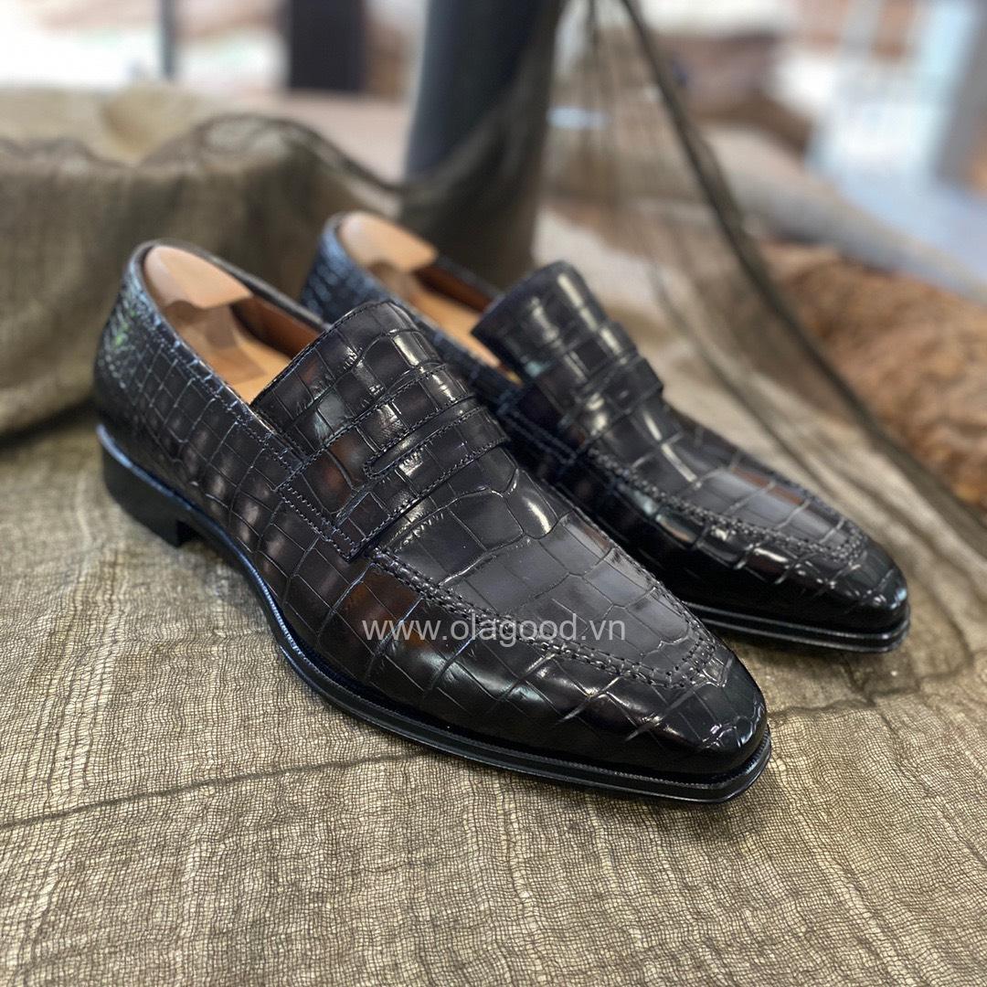 Giày nam cá sấu – Goodyear handmade - GGP0126S - Hình ảnh 8