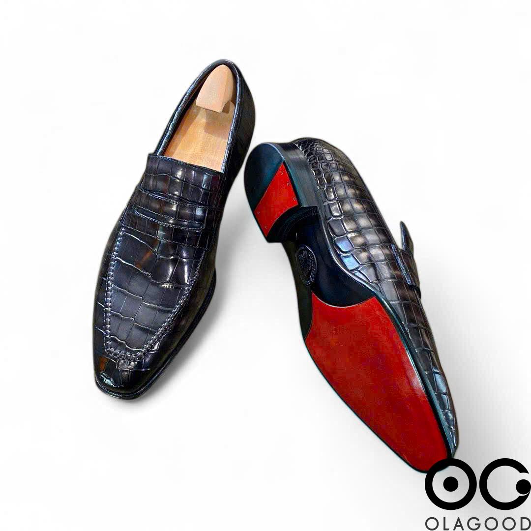 Giày nam cá sấu – Goodyear handmade - GGP0126S - Hình ảnh 6