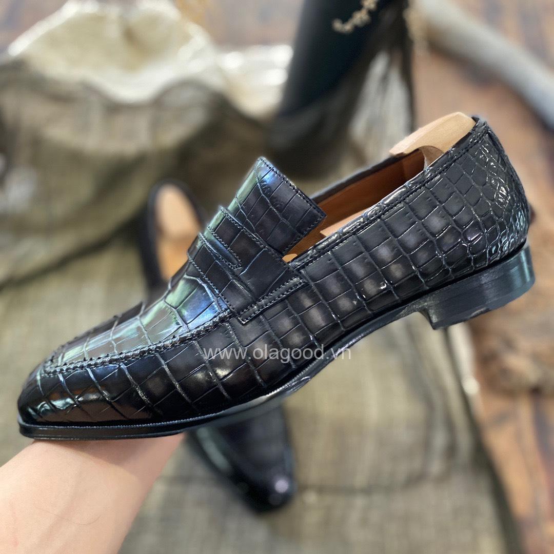 Giày nam cá sấu – Goodyear handmade - GGP0126S - Hình ảnh 9