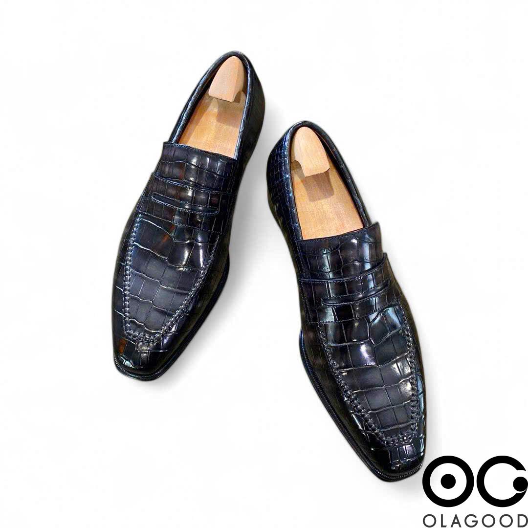 Giày nam cá sấu – Goodyear handmade - GGP0126S - Hình ảnh 4