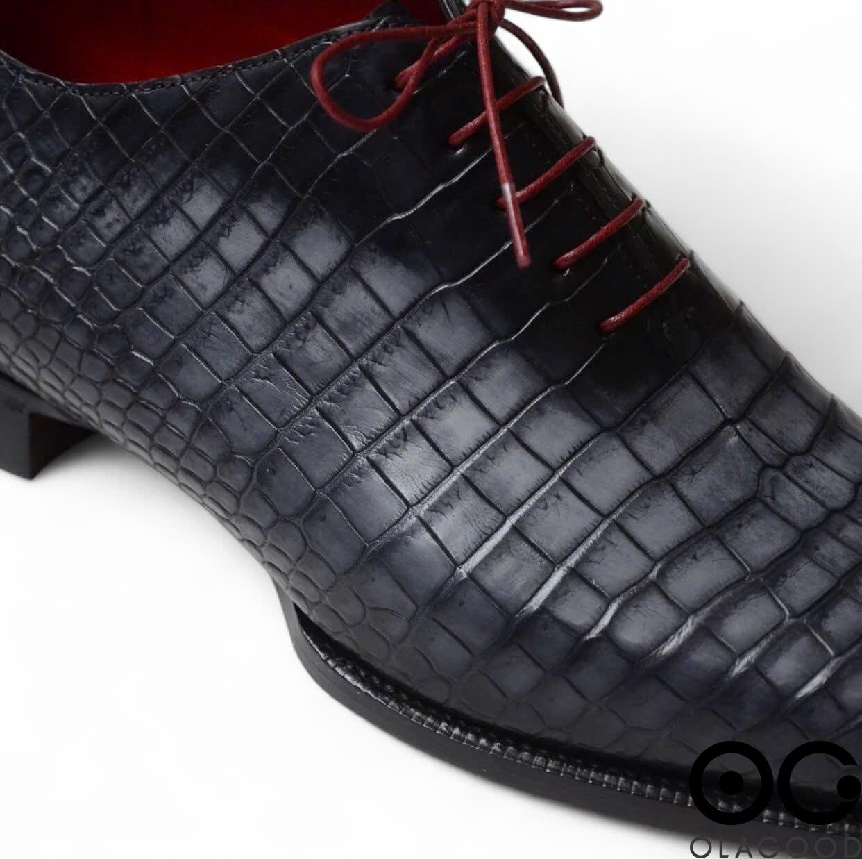 Giày nam da cá sấu porosus - GGY0122S - Hình ảnh 7