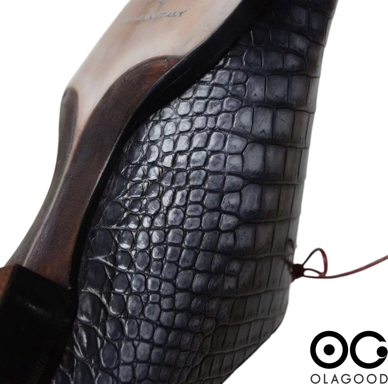 Giày nam da cá sấu porosus - GGY0122S - Hình ảnh 9