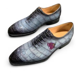 Giày nam da cá sấu – Cấu trúc goodyear handmade - GGP0121S