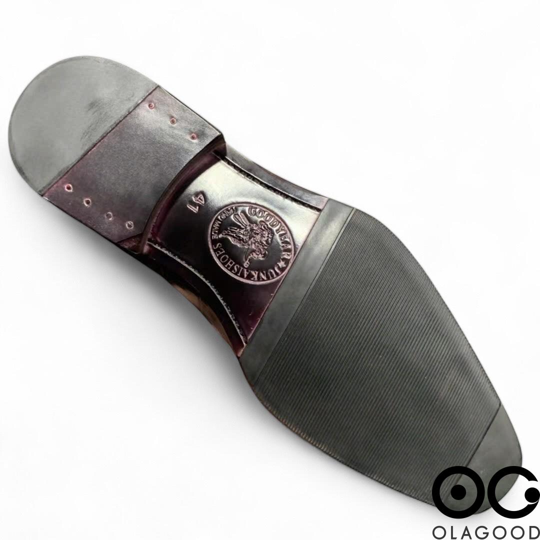 Giày nam da cá sấu – Cấu trúc goodyear handmade - GGP0121S - Hình ảnh 7