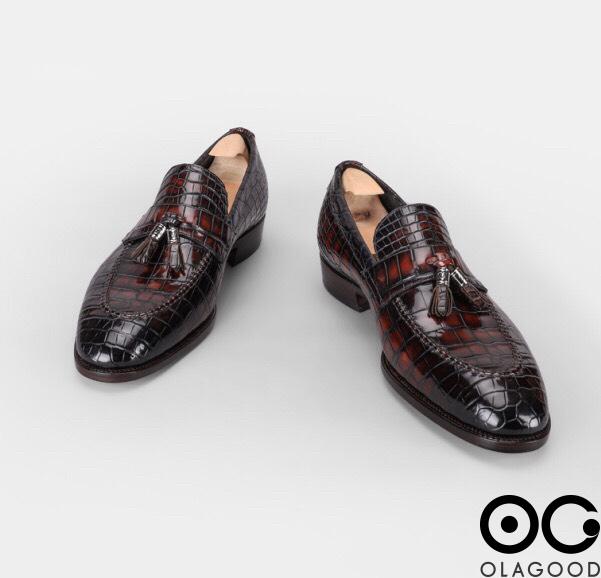 Giày nam handmade - Patina da cá sấu - GGP0120S - Hình ảnh 3