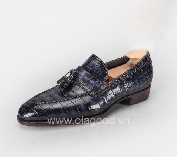 Giày nam handmade - Patina da cá sấu - GGP0120S - Hình ảnh 6