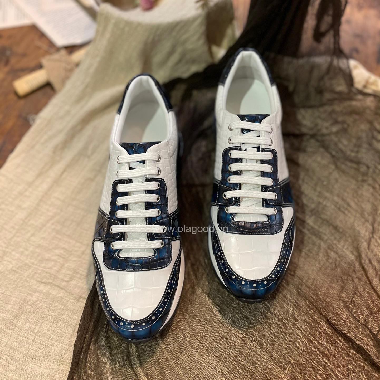 Giày nam thể thao cá sấu nhập khẩu - GTT0159S - Hình ảnh 7