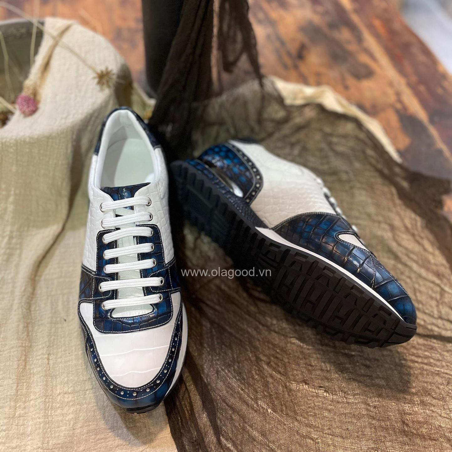 Giày nam thể thao cá sấu nhập khẩu - GTT0159S - Hình ảnh 10
