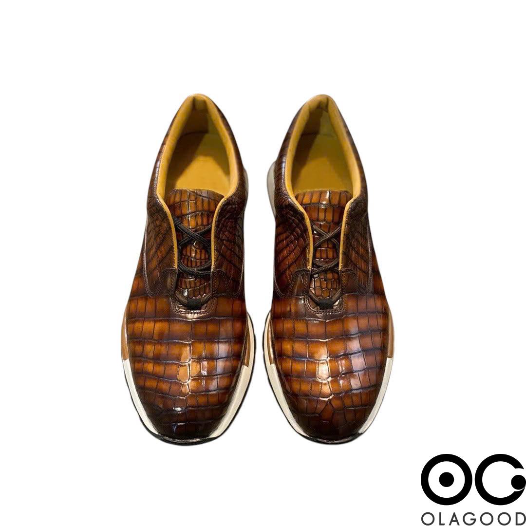 Giày nam thể thao da cá sấu nhập khẩu - GTT0156S - Hình ảnh 3