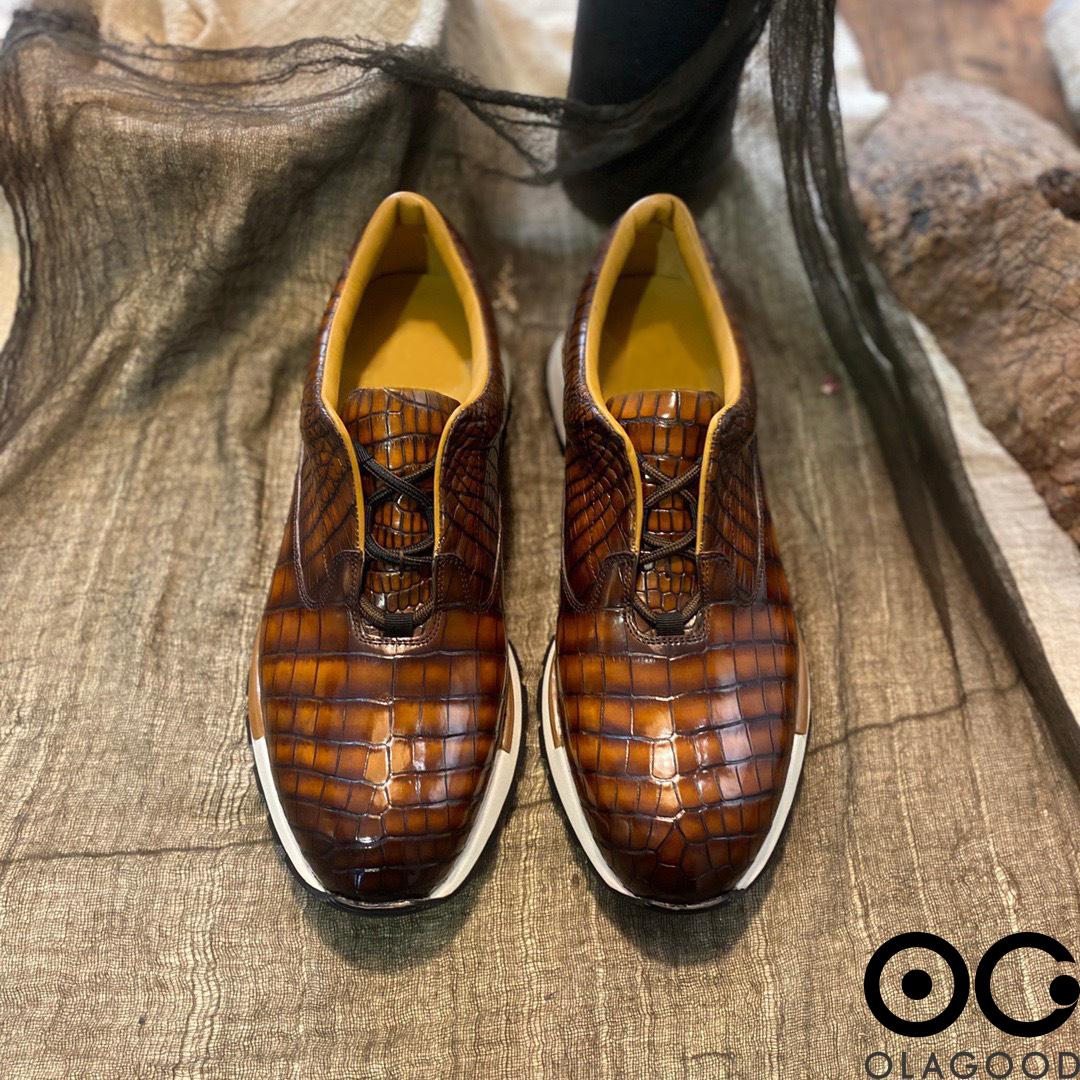 Giày nam thể thao da cá sấu nhập khẩu - GTT0156S - Hình ảnh 9
