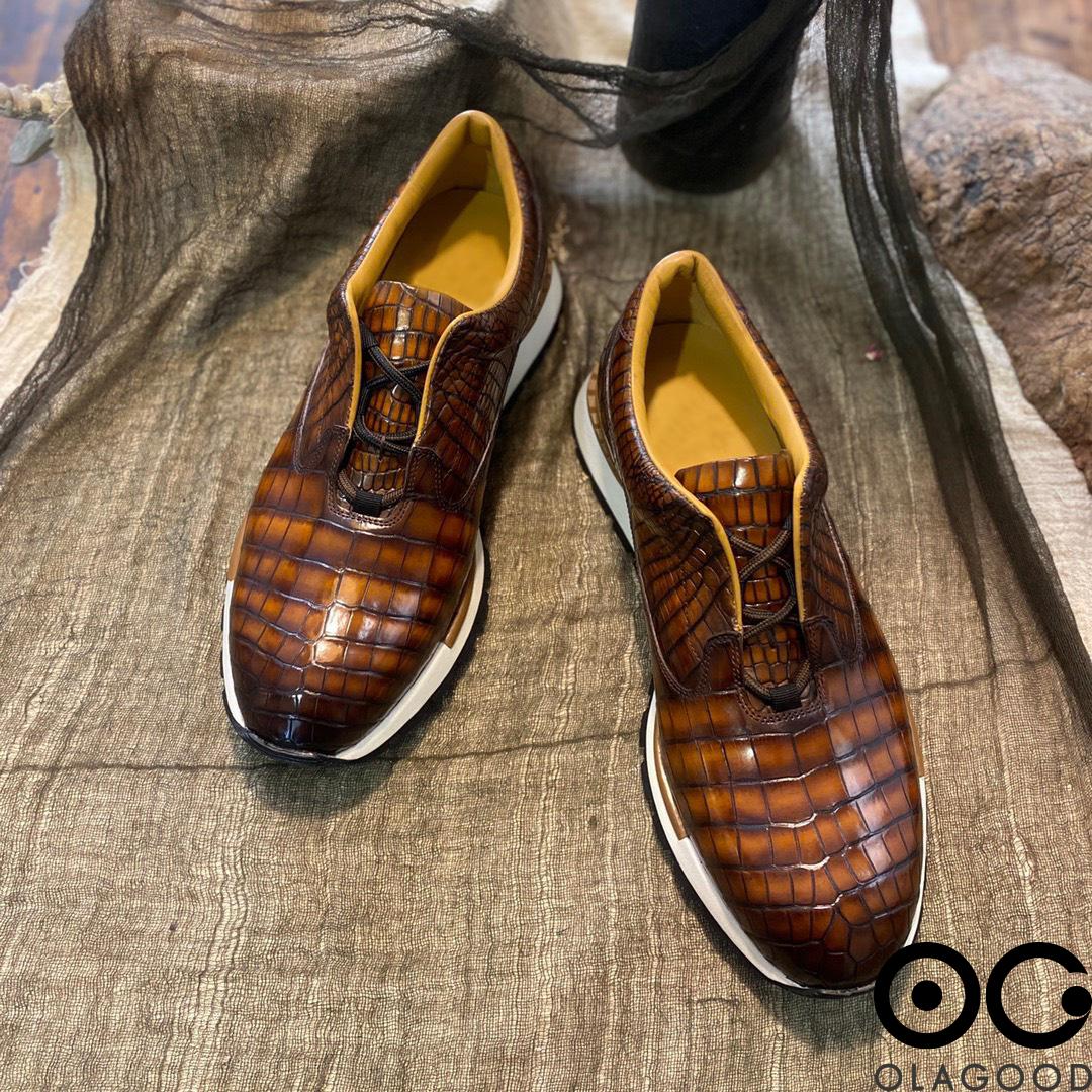 Giày nam thể thao da cá sấu nhập khẩu - GTT0156S - Hình ảnh 10
