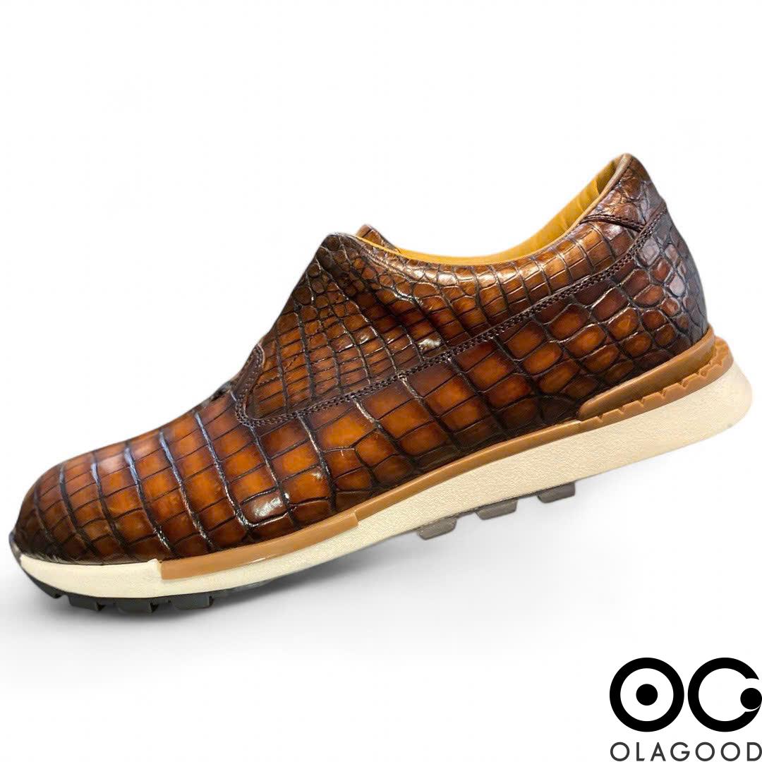 Giày nam thể thao da cá sấu nhập khẩu - GTT0156S - Hình ảnh 6