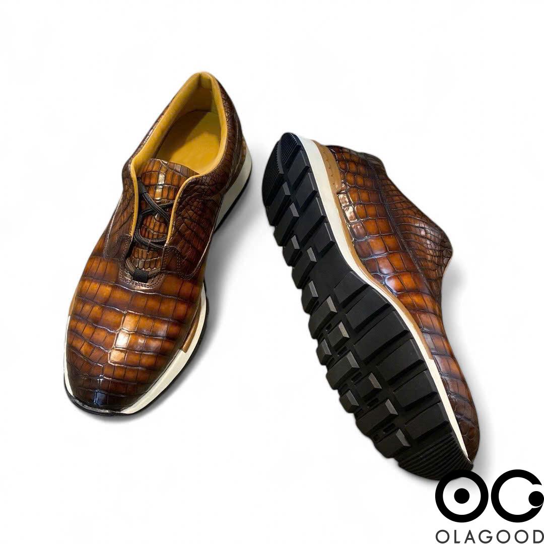 Giày nam thể thao da cá sấu nhập khẩu - GTT0156S - Hình ảnh 5