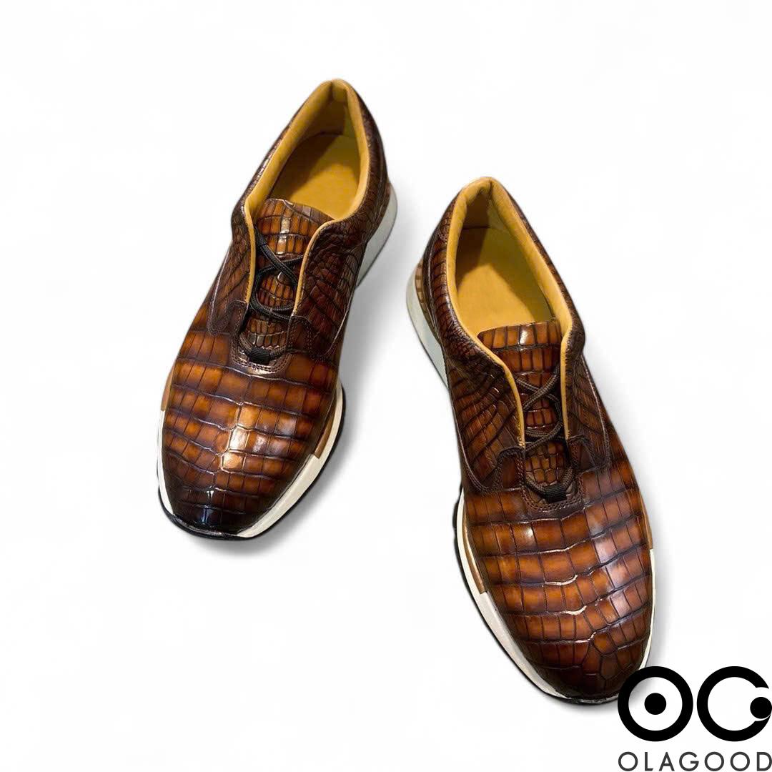 Giày nam thể thao da cá sấu nhập khẩu - GTT0156S - Hình ảnh 4