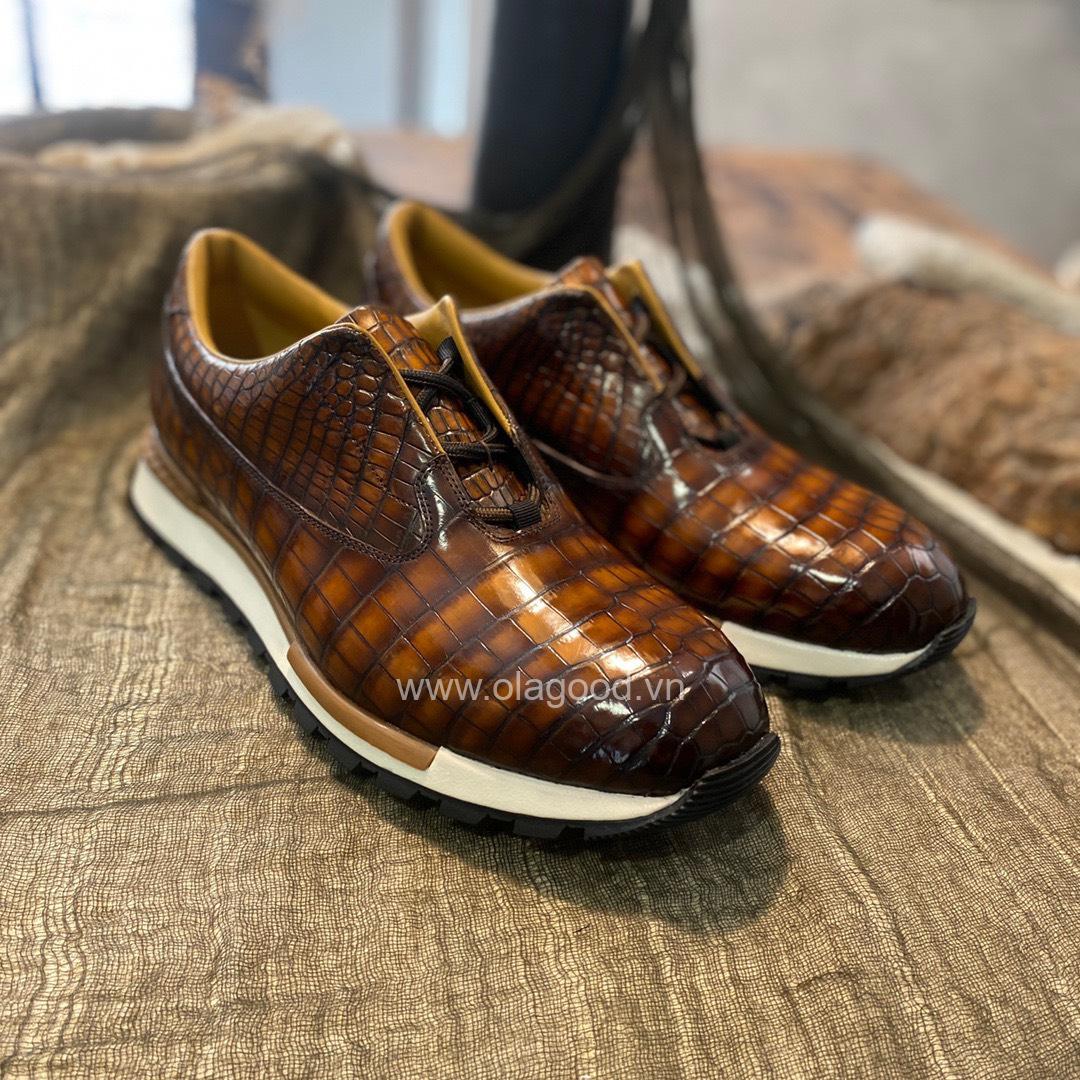 Giày nam thể thao da cá sấu nhập khẩu - GTT0156S - Hình ảnh 8