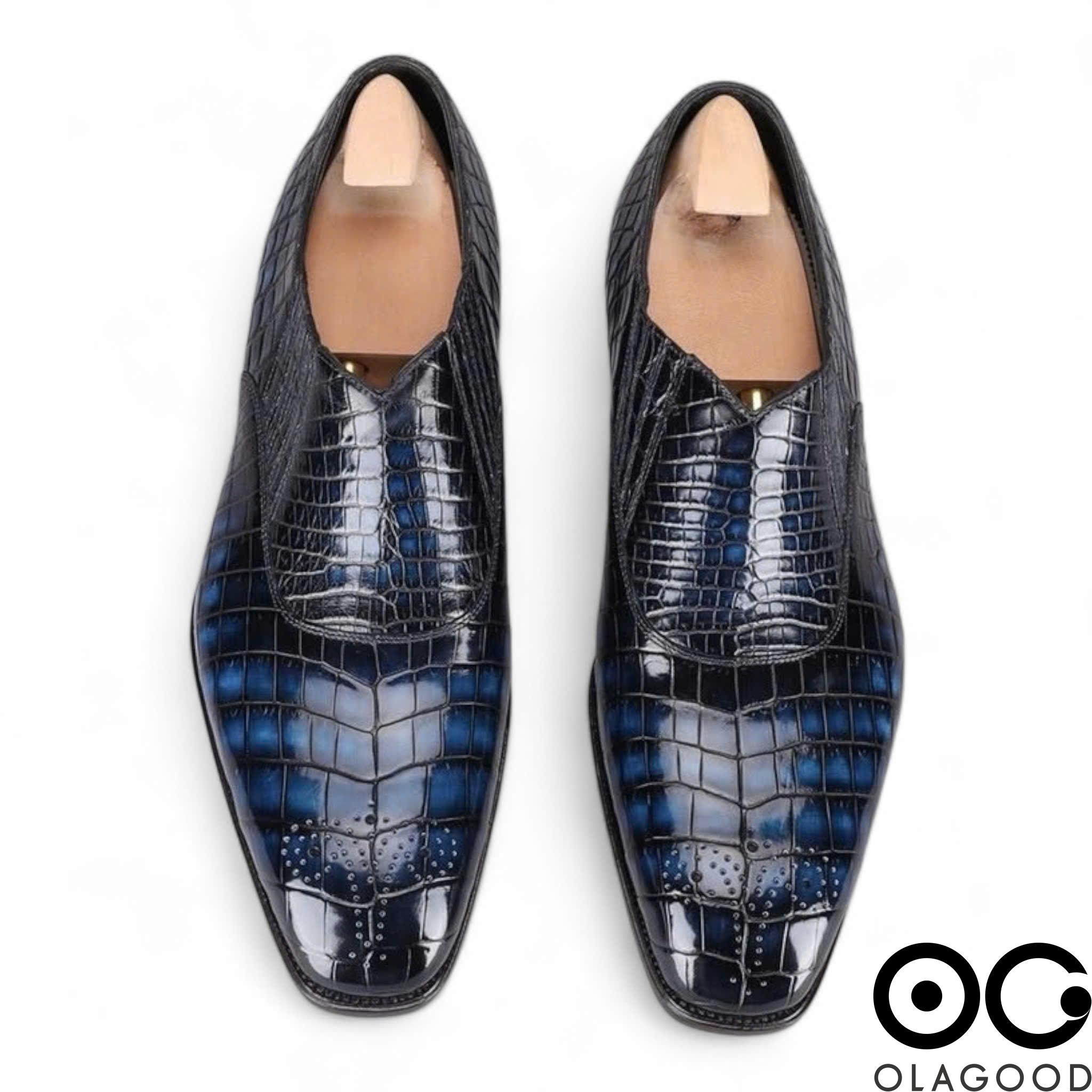 Giày patina cá sấu – Goodyear handmade - GGP0124S - Hình ảnh 3