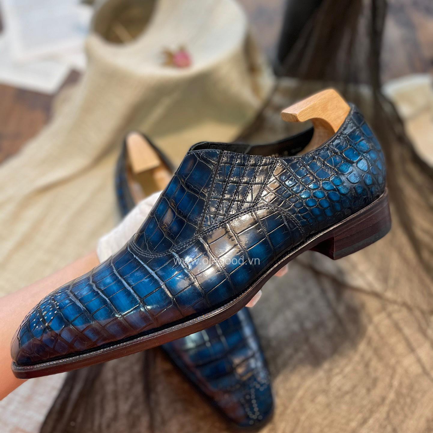 Giày patina cá sấu – Goodyear handmade - GGP0124S - Hình ảnh 6