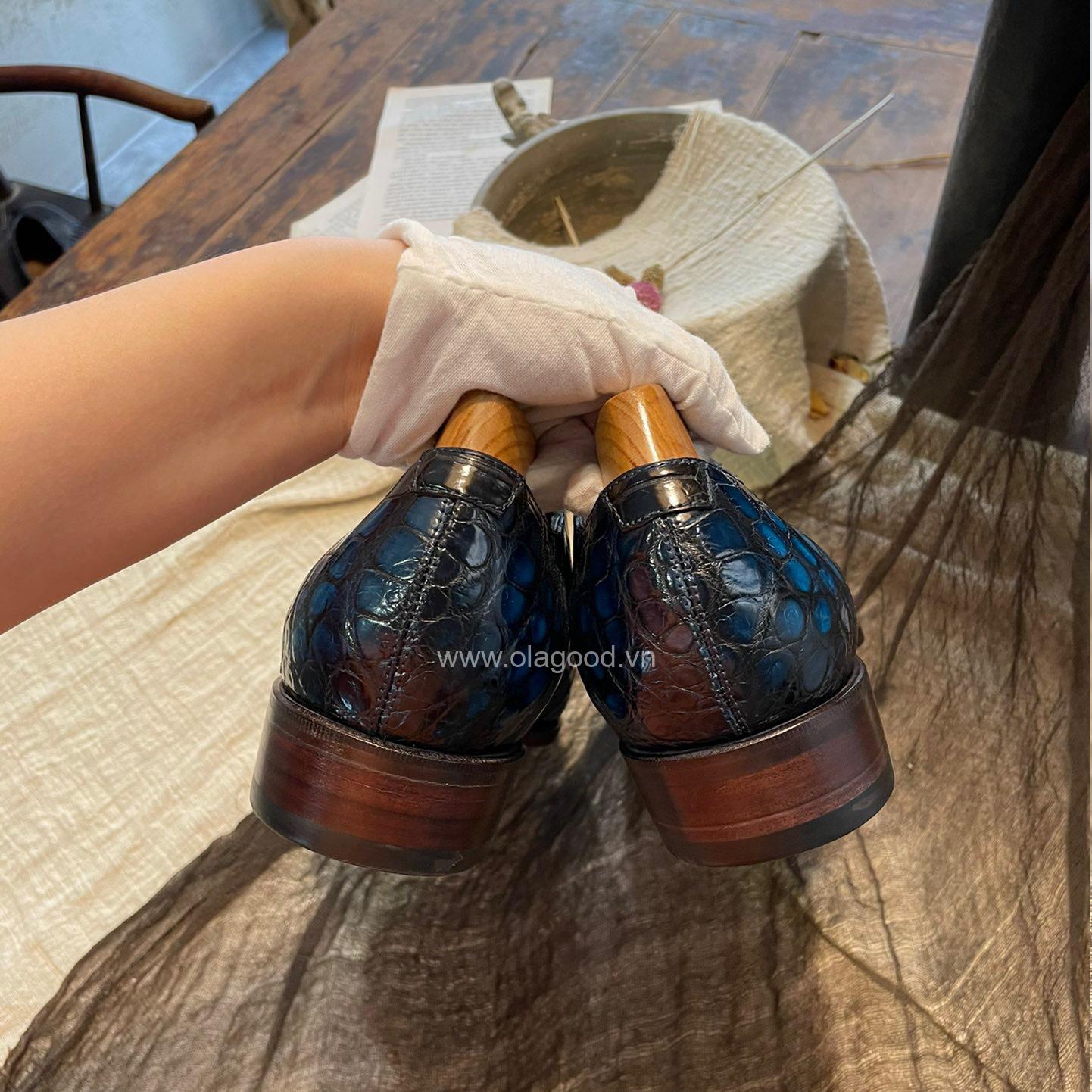 Giày patina cá sấu – Goodyear handmade - GGP0124S - Hình ảnh 9