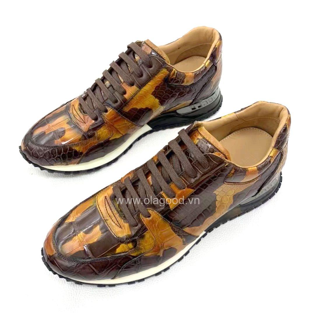 Giày sneaker nam da cá sấu - GTT0153S