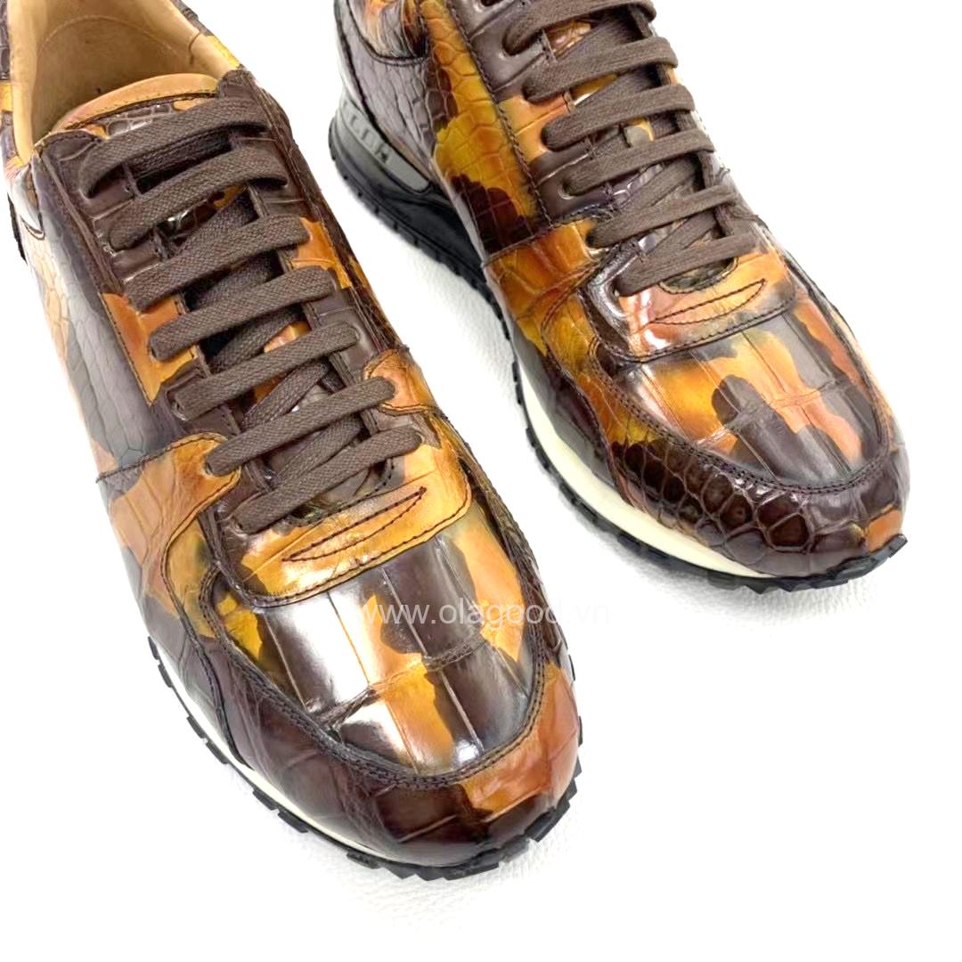 Giày sneaker nam da cá sấu - GTT0153S - Hình ảnh 3
