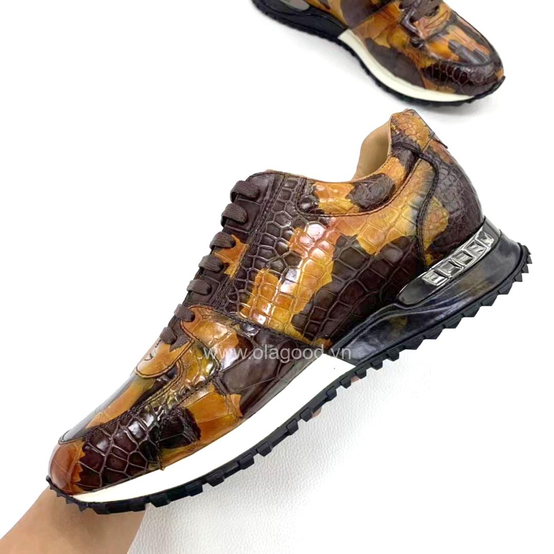 Giày sneaker nam da cá sấu - GTT0153S - Hình ảnh 6