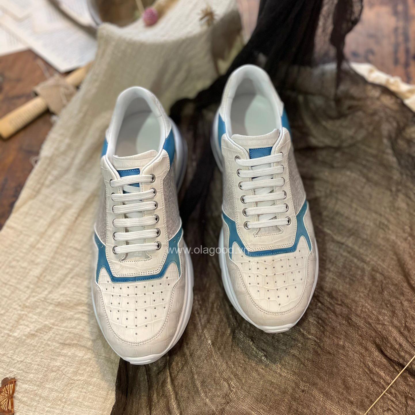 Giày thể thao da cá sấu nhập khẩu - GTT0154S - Hình ảnh 7