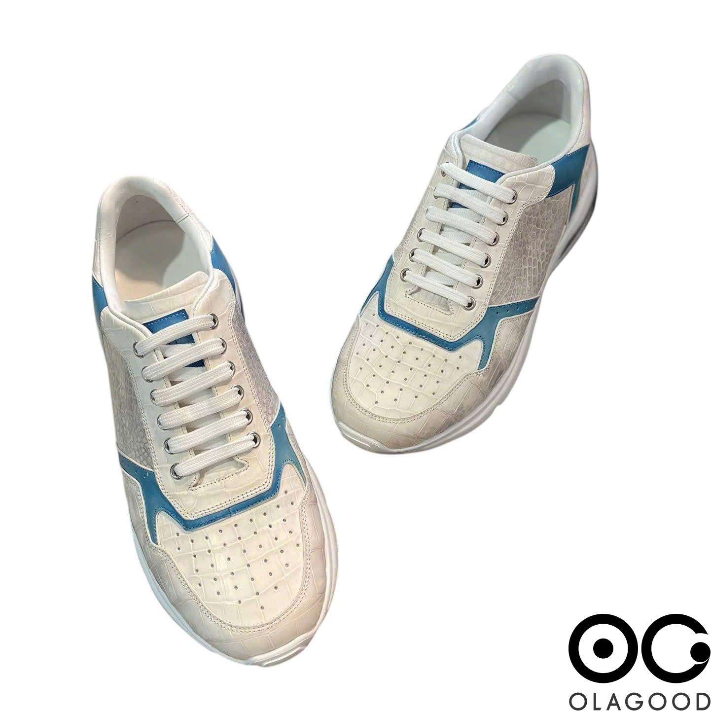 Giày thể thao da cá sấu nhập khẩu - GTT0154S - Hình ảnh 4