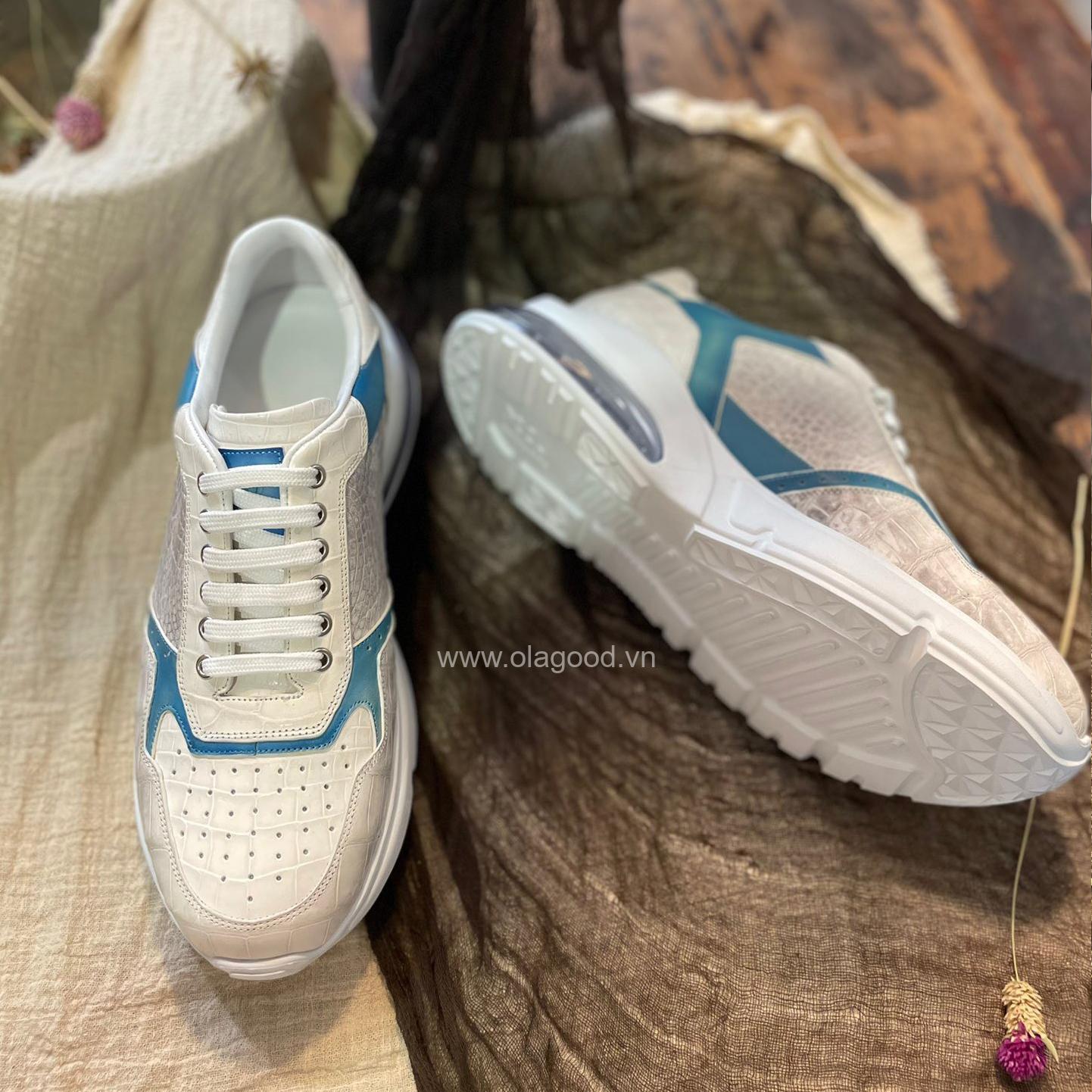 Giày thể thao da cá sấu nhập khẩu - GTT0154S - Hình ảnh 9