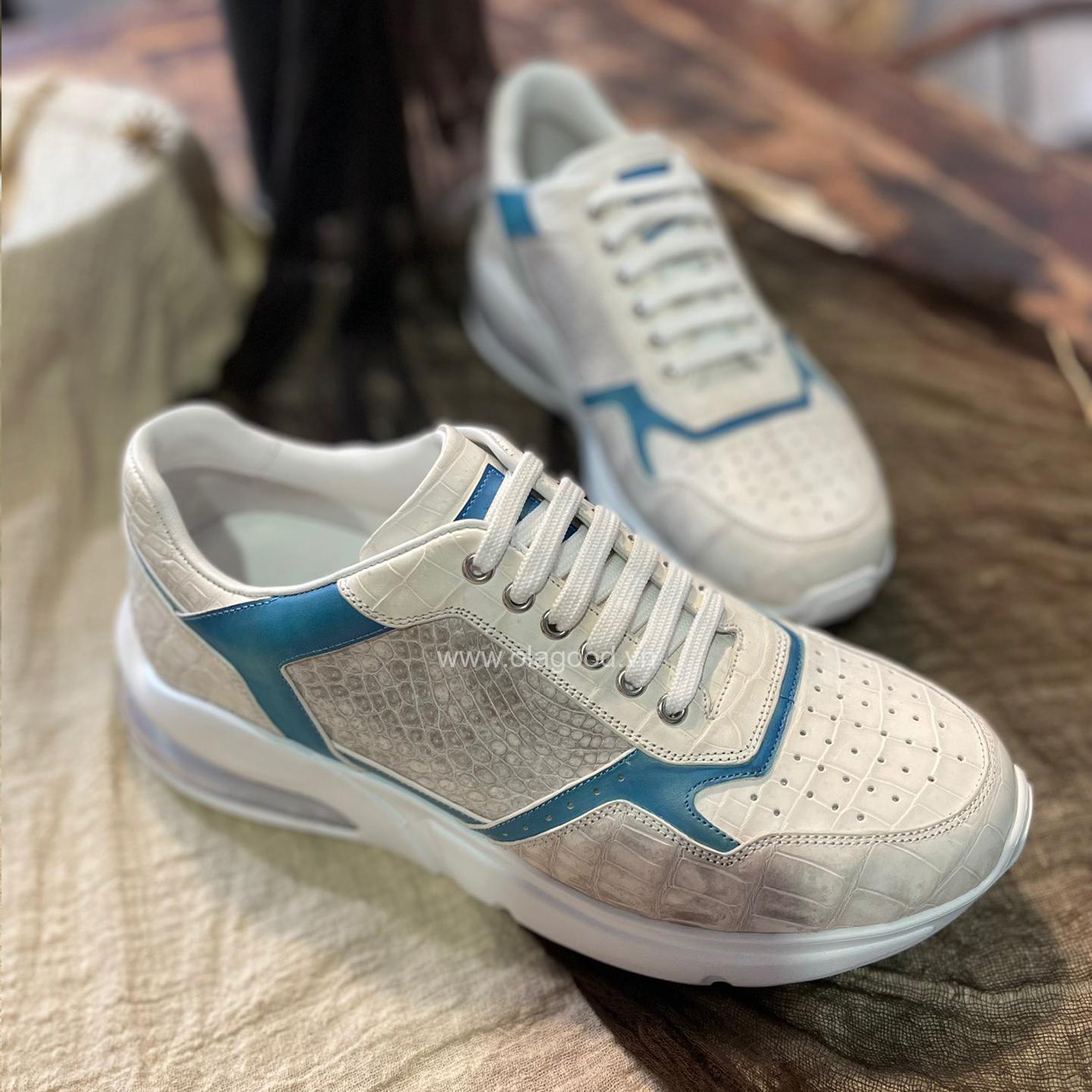 Giày thể thao da cá sấu nhập khẩu - GTT0154S - Hình ảnh 10