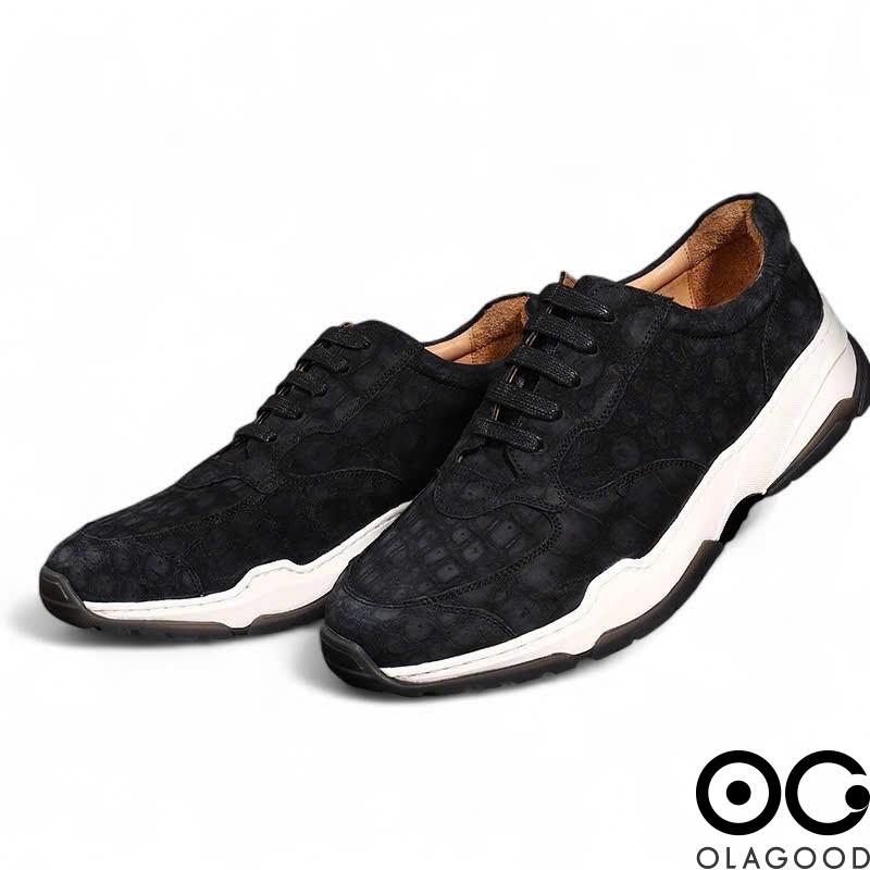 Giày thể thao da cá sấu nubuck - GTT0151S