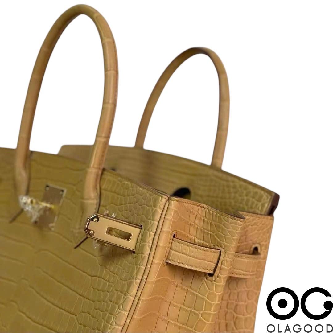 Túi HMBK 30 da cá sấu porosus - TXN02106 - Hình ảnh 9